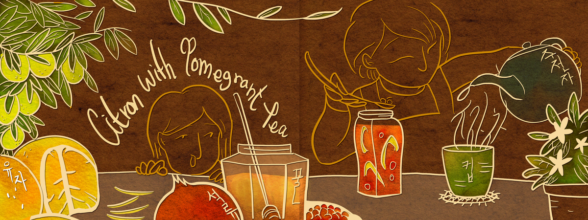 Citron with Pomegranate Tea by Ellen Bae
