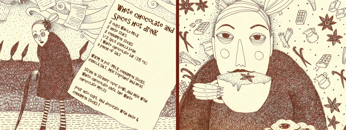 White Chocolate and Spices Hot Drink by Or Livneh