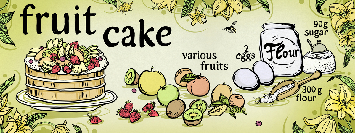 Fruit Cake by Julia Gyshina