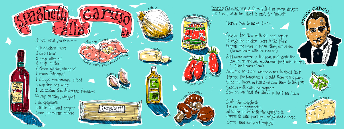 Spaghetti alla Caruso by Paula Pertile
