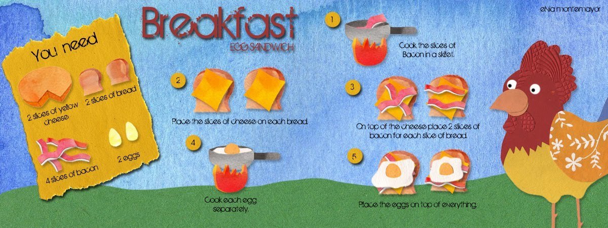 Egg Sandwich by Elvia Montemayor