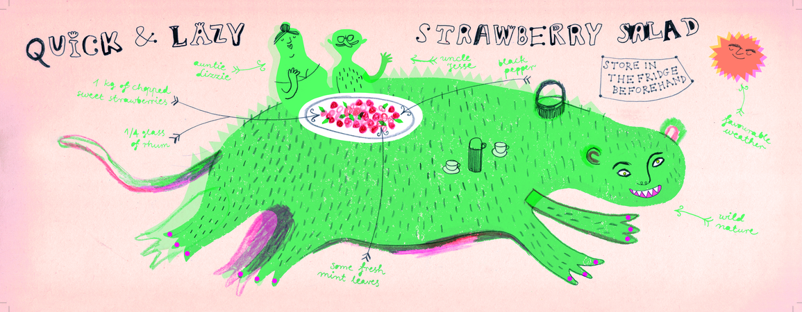 Quick and Lazy Strawberry Salad by Marianna Oklejak