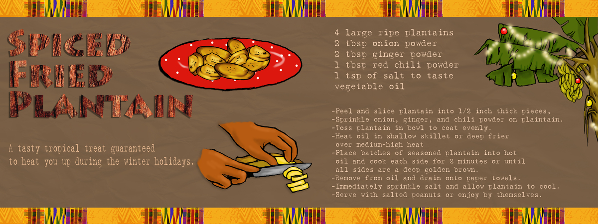 Spiced Fried Plantains by Kensie La-Anyane