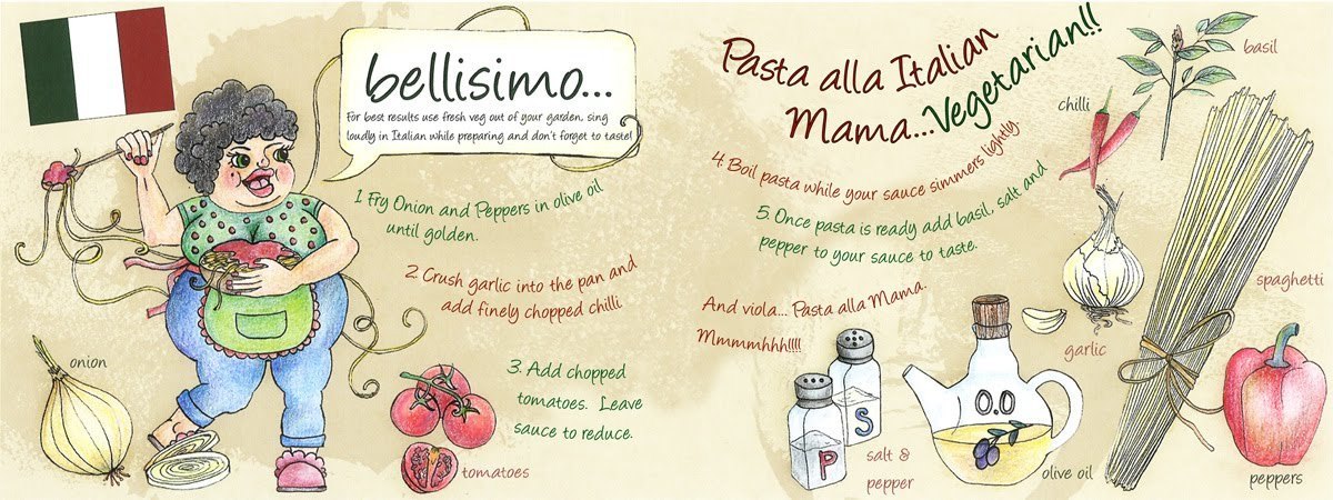 Pasta Alla Italian Mama by Gina Wood