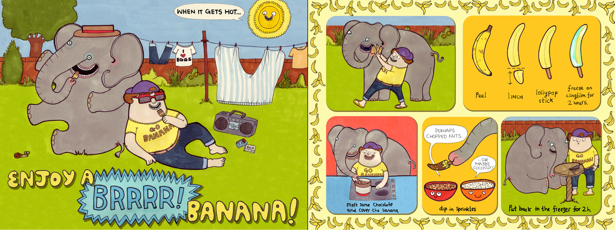 BRRRR Banana by Claire Murray