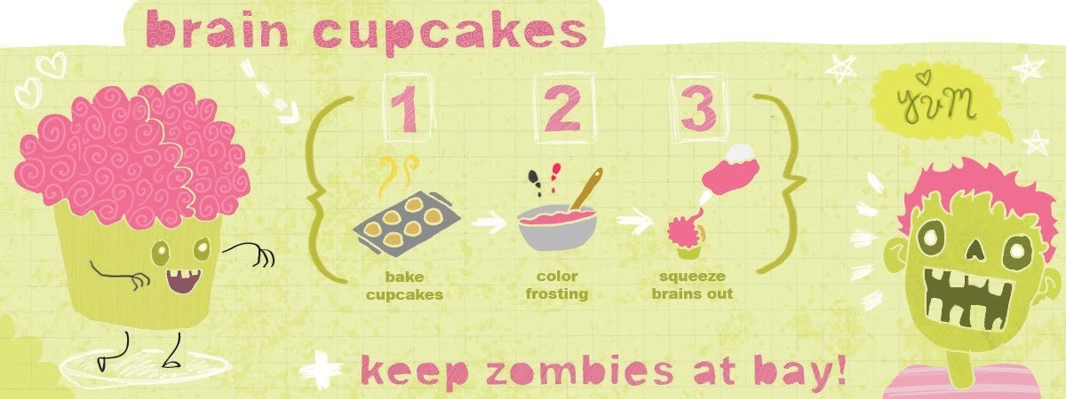 Brain Cupcakes by Ariel Duncan