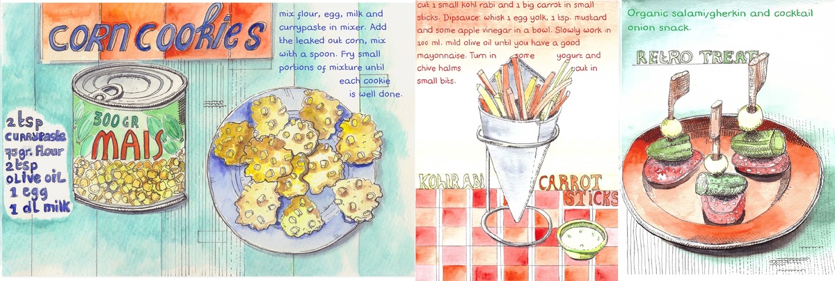 Retro snacks by Dorine van der Vloodt
