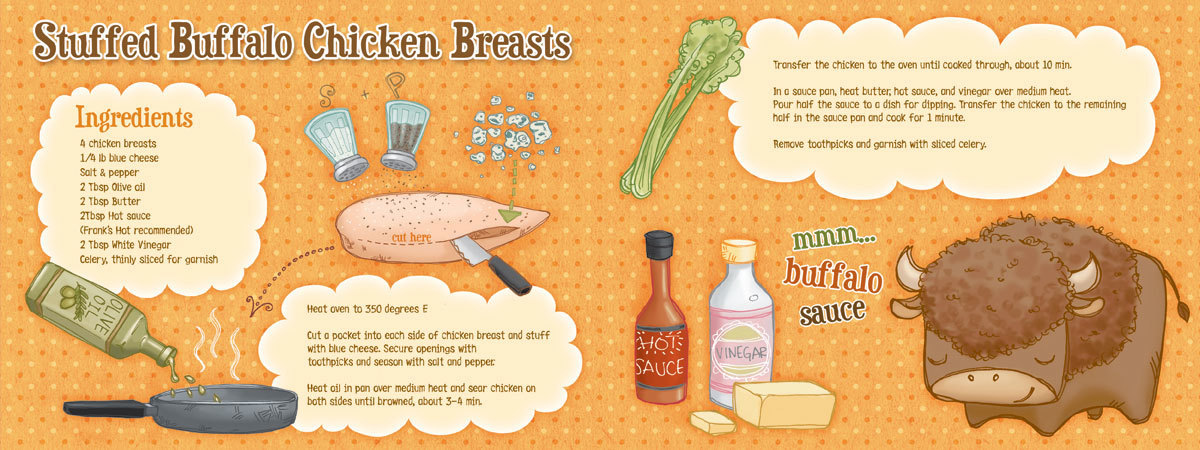 Stuffed Buffalo Chicken Breasts by Soo Leach