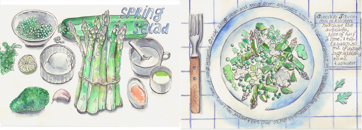 Spring salad by Dorine van der Vloodt