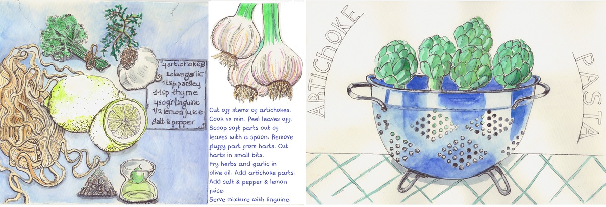 Artichoke Pasta by Dorine van der Vloodt