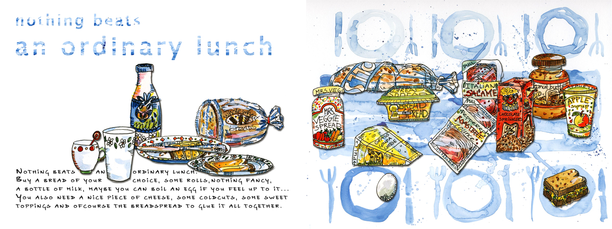 An Ordinary Lunch by Pia Dirks Illustrations