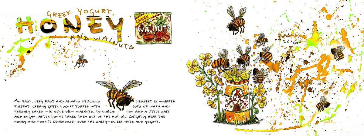 Greek Dessert by Pia Dirks Illustrations