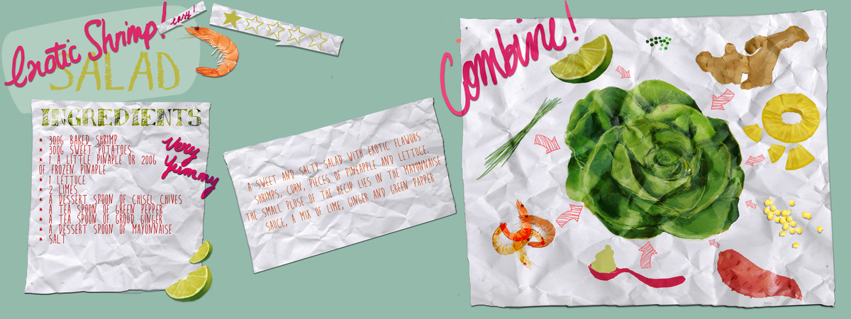 Yummy Exotic Shrimp Salad by Sépia Bee