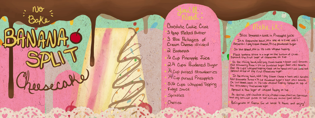 Banana Split Cheesecake by Shana Marie
