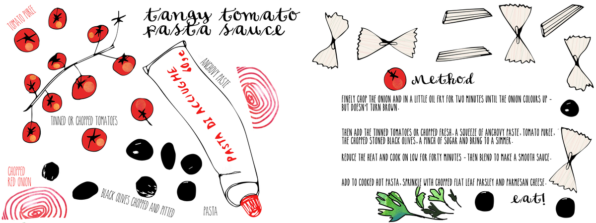 A Tangy tomato pasta sauce by Beth Ann Kevill-Byrne