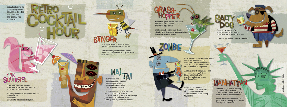 Retro Cocktails by Michael Robertson