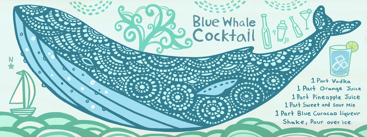 Blue Whale Cocktail by Kaitlyn McCane