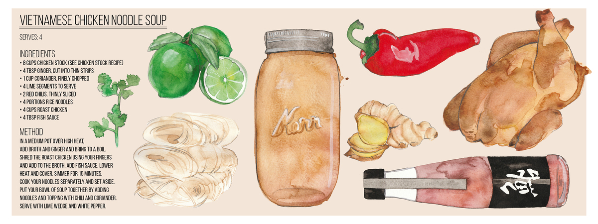 Vietnamese Chicken Noodle Soup by Sara Brenton