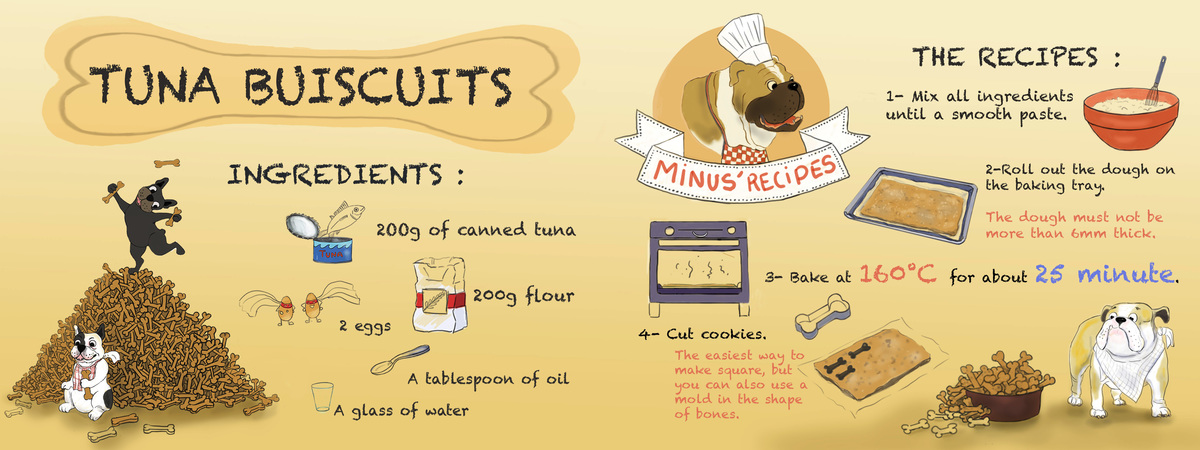 Gourmet dog biscuits by Myriam Sadat