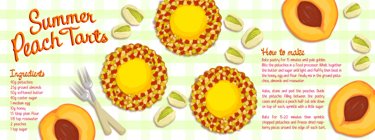 Summer Peach Tart by Benedicta Renee