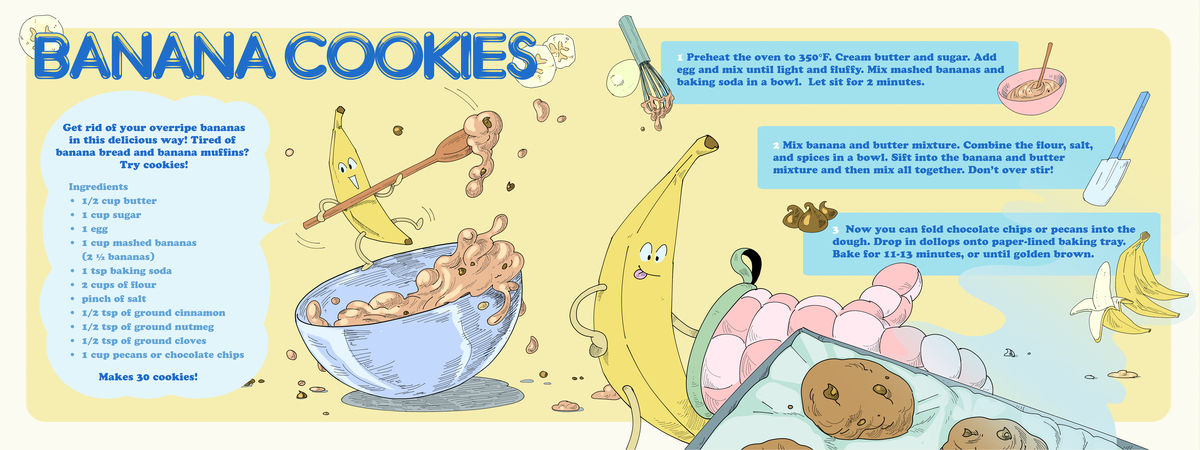 Banana Cookies by Nicky Thew