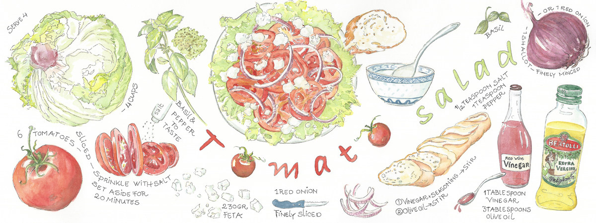 Tomato Salad by Suzanne de Nies