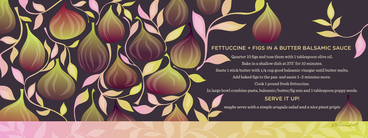 Fettucine and Fig Pasta by Salli S. Swindell