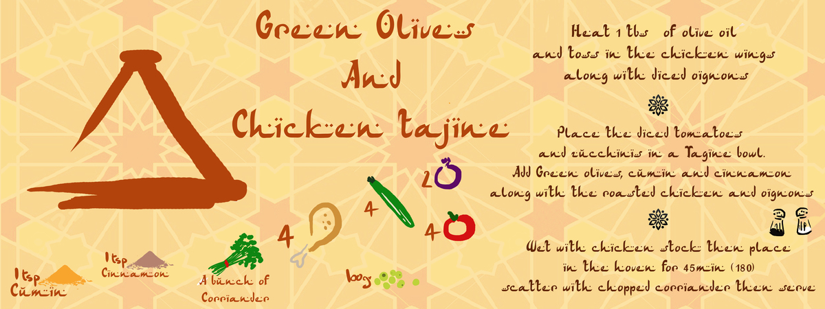 Green Olives and Chicken Tajine by Gabriel Murgue