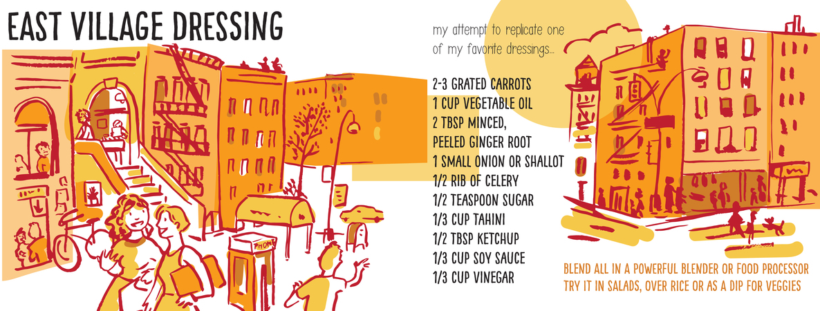 East Village Dressing by Leticia Plate East village carrot dressing