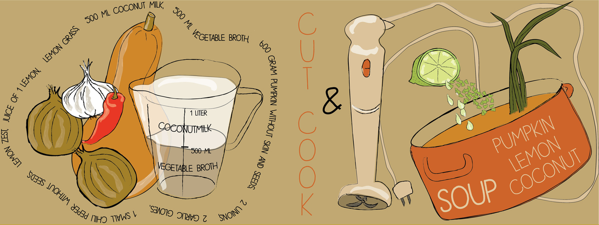 Coconut lemon pumpkin soup by Ilse Koster
