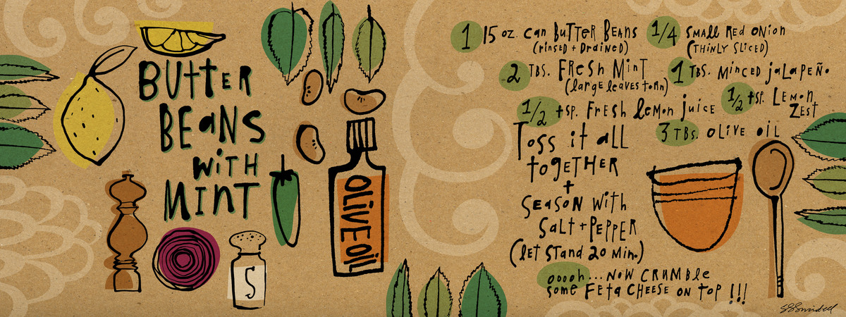 Butter Beans with Mint by Salli S. Swindell