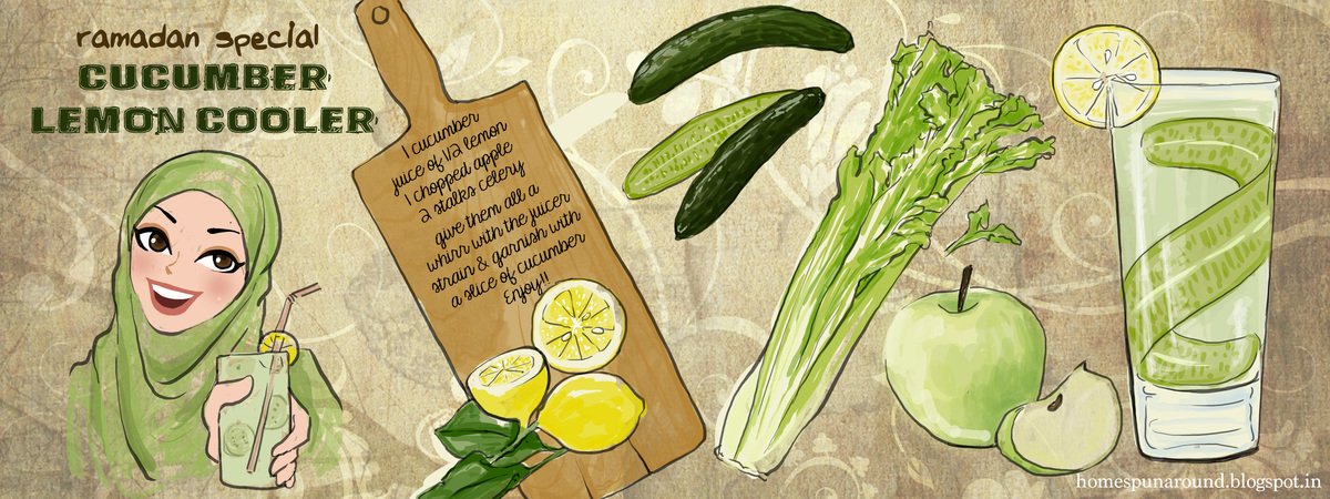 Healthy Cucumber Cooler (Ramadan Special) by Maryamhasan Ahmad Cucumber cooler tdac rmdn