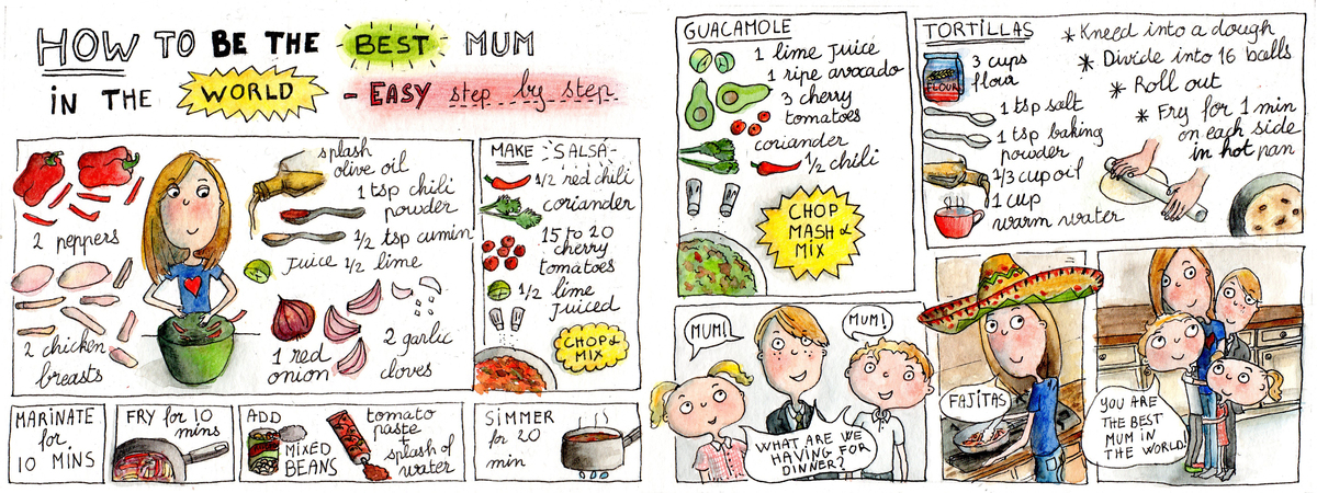 How to Be the Best Mum in the World (Fajitas Recipe) by Sophie Peanut