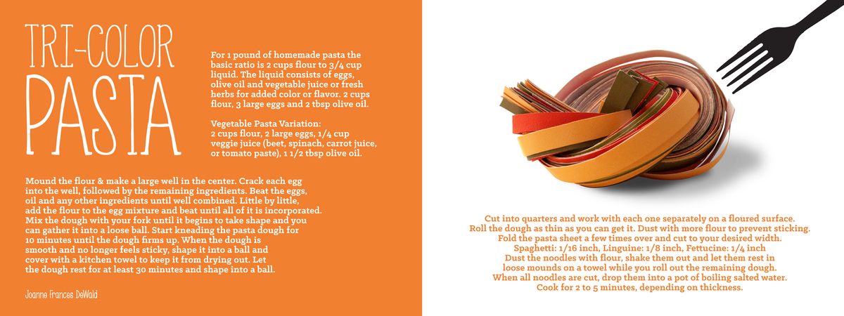 Tri-Color Pasta by Joanne Frances DeWald