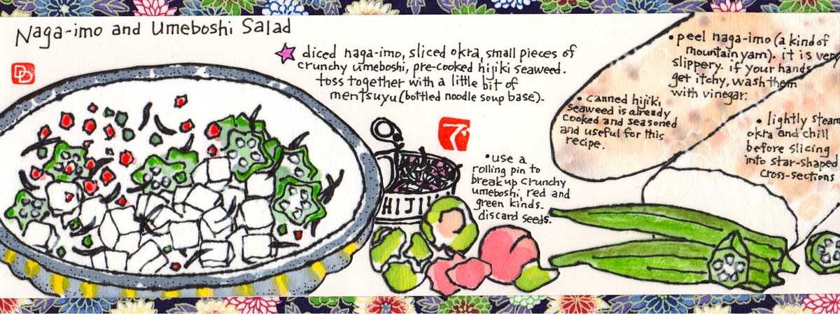 Naga-imo and Umeboshi Salad by dosankodebbie
