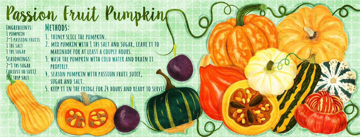 Passion Fruit and Pumpkin by Liv Wan