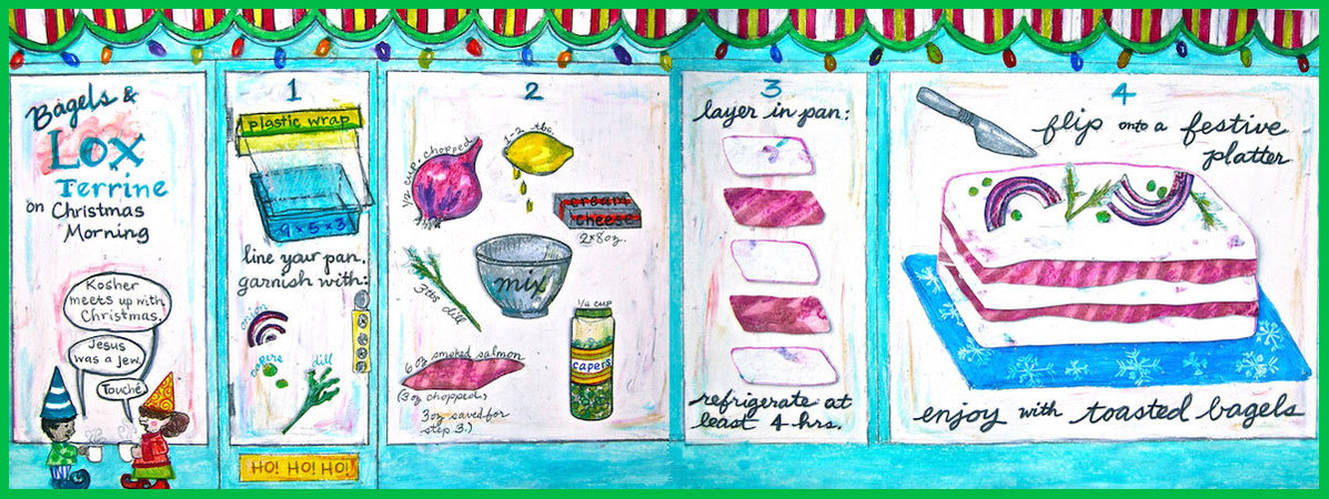 Bagels & Lox Terrine by Evelyn Shoop