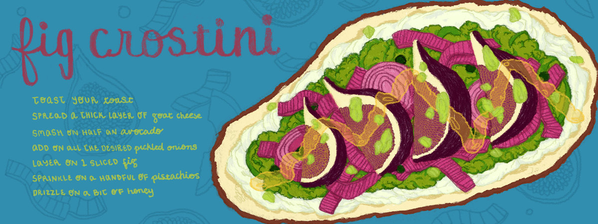 Fig Crostini by Ladan Zarabi