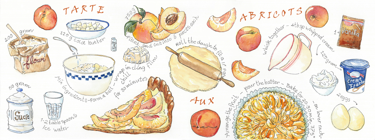 Tarte aux abricots by Suzanne de Nies