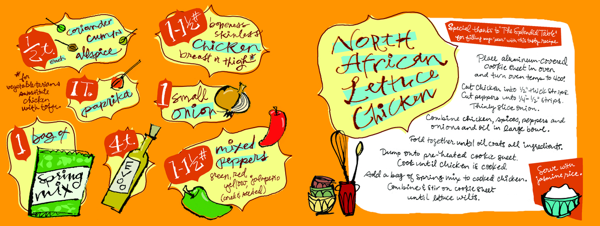 North African Lettuce Chicken by Alex Savakis