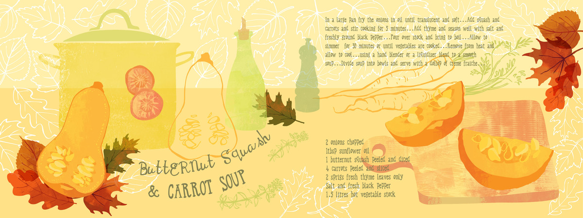 Butternut Squash and Carrot Soup by Ohn Mar Win