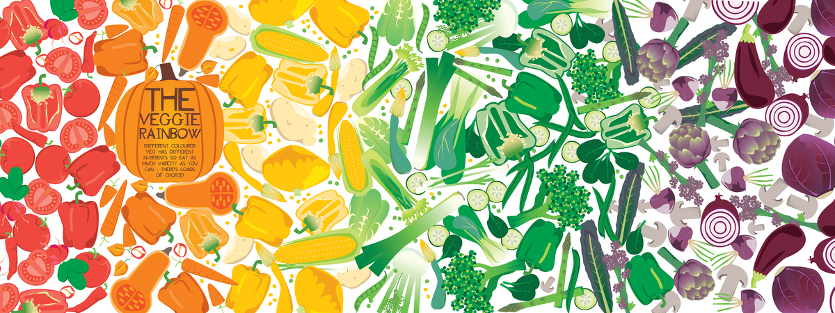 Veggie Rainbow by Sam Osborne