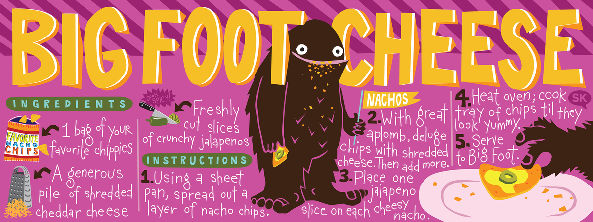 Big Foot Cheese Nachos by Samarra Khaja