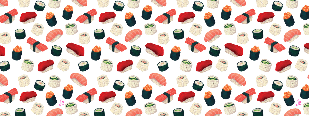 Sushi Pattern by Julia Emiliani