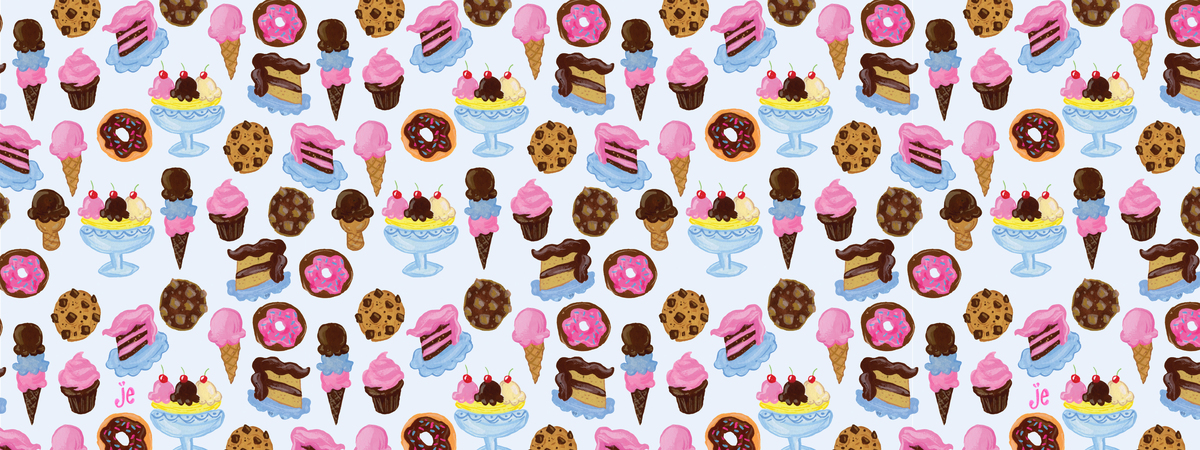 Desserts Pattern by Julia Emiliani