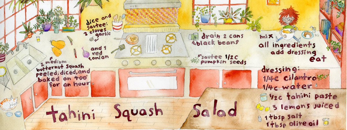 Tahini Squash Salad by Char Char