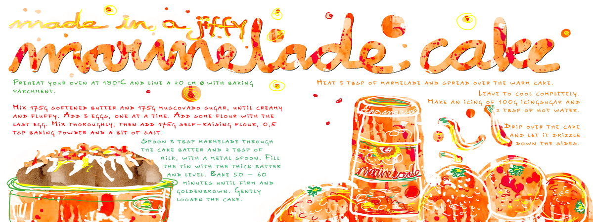 marmelade cake by Pia Dirks Illustrations