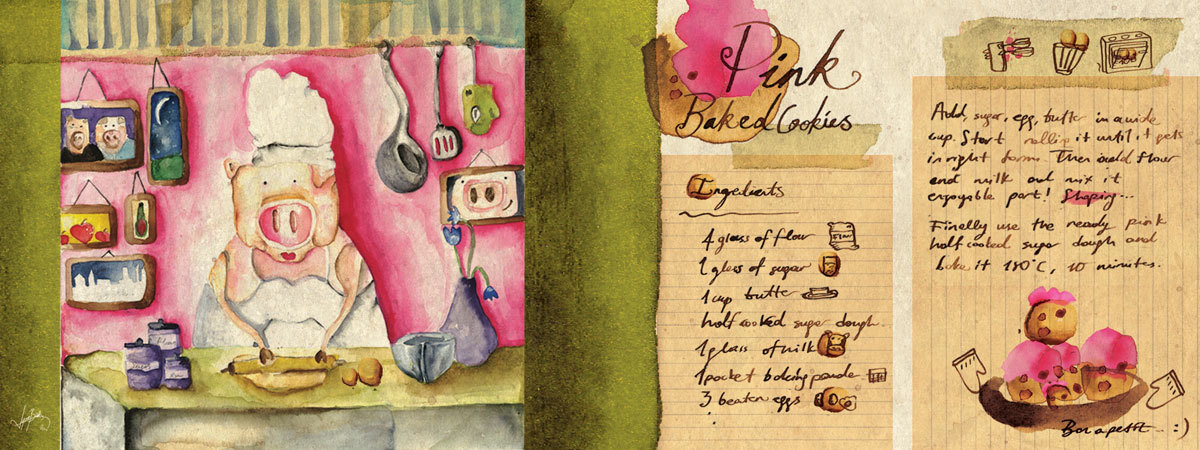 Pink Baked Cookie by Aycan Basar Basar cookies blog