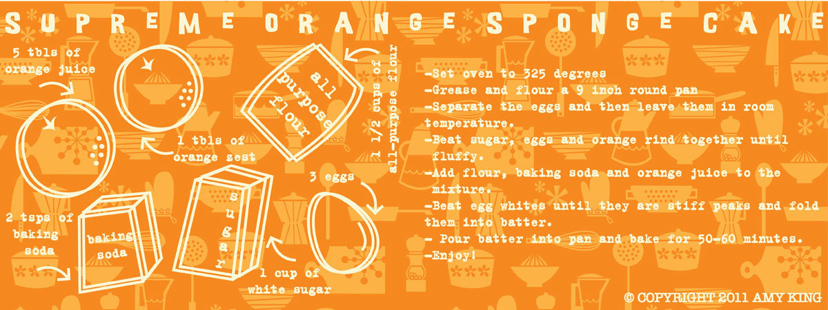 Supreme Orange Sponge Cake by Amy King King spongecake blog