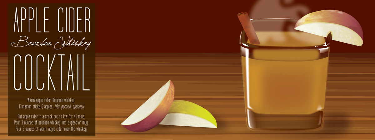 Apple Cider Bourbon Whiskey Cocktail by Amber Counihan